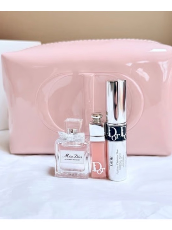 Dior Handbags - NEW Dior Pink Patent Pouch set of 4